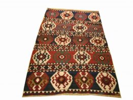 Antique trible Kask Kilim rugAntique tribal Kazak Kilim rug 
6'5"x10'8"RN#kl5019 circa 1920