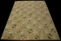 Antique Chinese Hooked Rug8'6" x 11'11" RN#ah28019