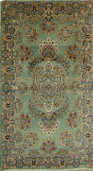 Antique Persian Kirman Lavar Rug3'1" x 5'1", Rug # kr3
