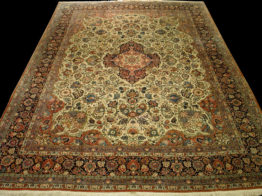 Antique Persian Kashan Rug10' x 13' 9", Rug #ka28126