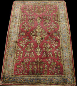 Antique Silk Kashan Rug2'4" x 4'5", Rug #ka28130