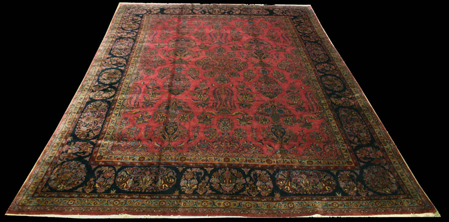 Antique Persian Kashan Rug9'10" x 13'7", Rug #ka28134