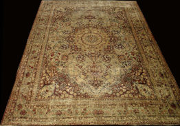 Antique Persian Kirmanshah RugCirca 1880, 8'10" x 12'7", Rug #26950