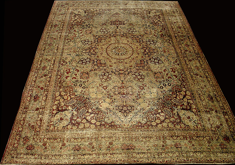 Antique Persian Kirmanshah RugCirca 1880, 8'10" x 12'7", Rug #26950