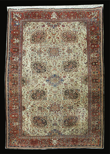 Antique Persian Sarouk Farahan RugCirca 1900, 7' x 10' RN#sa26430