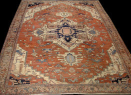 Antique Persian Serapi Area RugCirca 1870. Size 11'7"x14'16", Rug # 26116