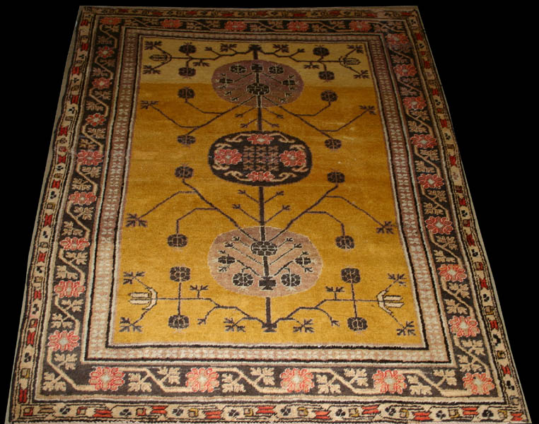 Antique Oriental Khotan Rug, Circa 19204' x 6'1", Rug # 26156
