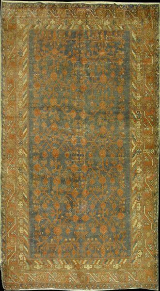 Antique Oriental Khotan RugCirca 1920 4'8" x 9'3" Rug #kh27068