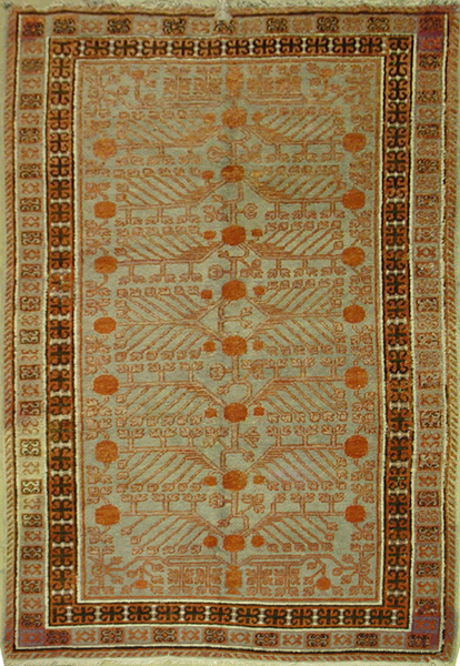 Antique Oriental Khotan Rug4'9" x 7'10" Rug #kh27075