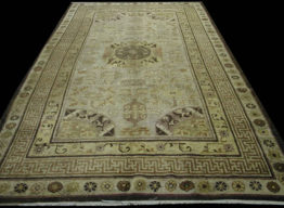 Antique Oriental Khotan RugCirca 1850 6'8" x 11'7" Rug #kh27076