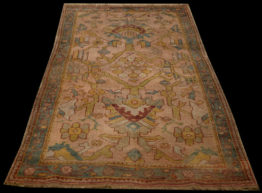Antique Turkish Oushak rug 3'9" x 6'7", RN#ou27031 circa 1920