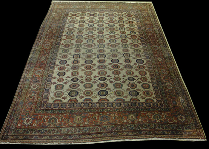 Antique Persian Sultanabad RugCirca 1880, 12'x16', Rug #26374