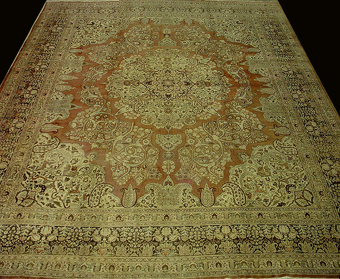 Antique Persian Tabriz Rug13'x18', RN#tb26862