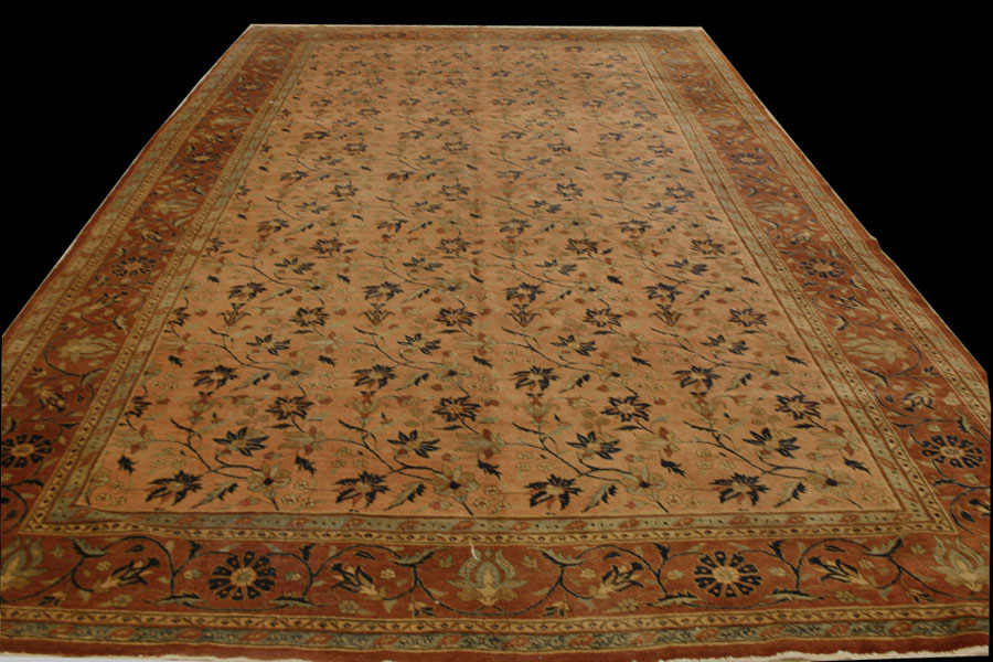 Antique Persian Tabriz Rugcirca 1880, 9' x 15'3", RN#tb3558