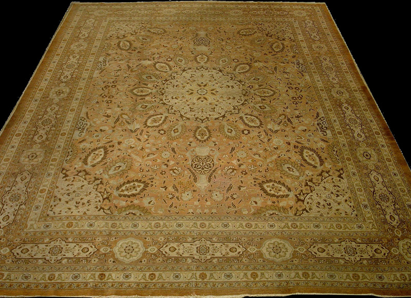 Antique Persian Tabriz Rug11'1" x 14', RN#tb28107
