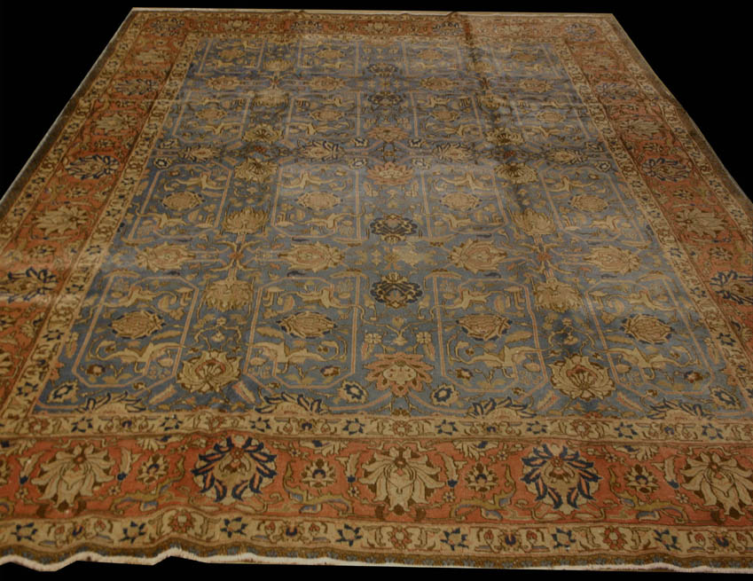 Antique Tabriz RugAntique Tabriz rug
9'x11'9" RN #28109