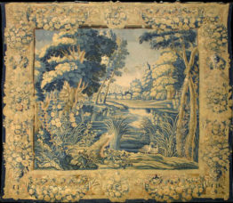 Antique VerdureTapestry Wall Hanging17th Century, 10'2" x 10'6", Tapestry #Tp28041