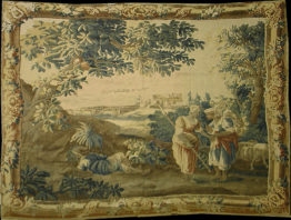 Antique Wall Tapestry 7' x 7'2", Tapestry #Tp28045