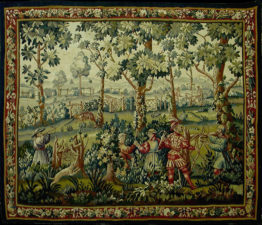 Antique French Wall Tapestry19th century, 5'7" x 6'8" Tapestry#Tp28057