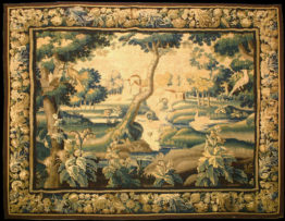 Antique Verdure Tapestry Wall Hanging17th Century, 7'10" x 9', Tapestry #Tp28204