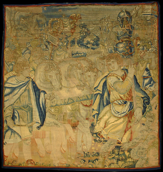 Antique French Tapestry Wall Hanging16th Century, 6'4" x 7'6", Tapestry #Tp282010