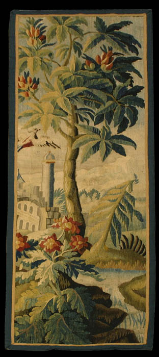 Antique Flemish Tapestry 17th Century, 2'4" x 7'6", Tapestry #Tp28223