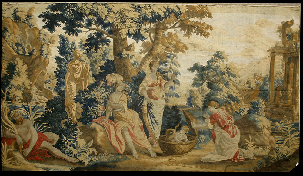 Antique French Tapestry Wall Hanging17th century, 7'6" x 12'6"' Tapestry# Tp3799