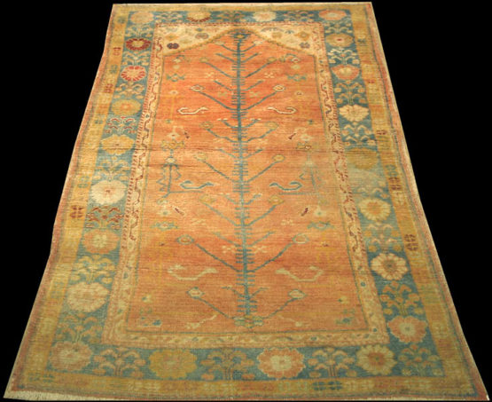 Antique Turkish Oushak rug 3'6" x 6', RN#ou28316 circa 1920