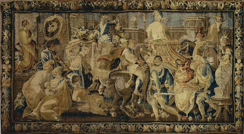 Antique French Wall Tapestry17th century, 8'10" x 15'7" Tapestry #Tp28061