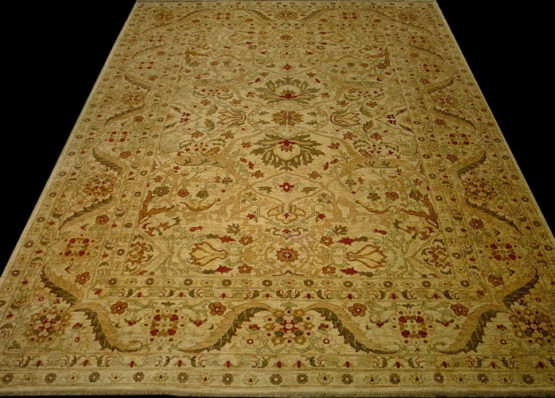 Contemporary Sultanabad Design RugWoven in Pakistan, 10' x 13'8" RN#rp26908