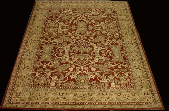 Contemporary Sultanabad Design RugWoven in Pakistan, 7'8" x 9'7" RN#rp26934