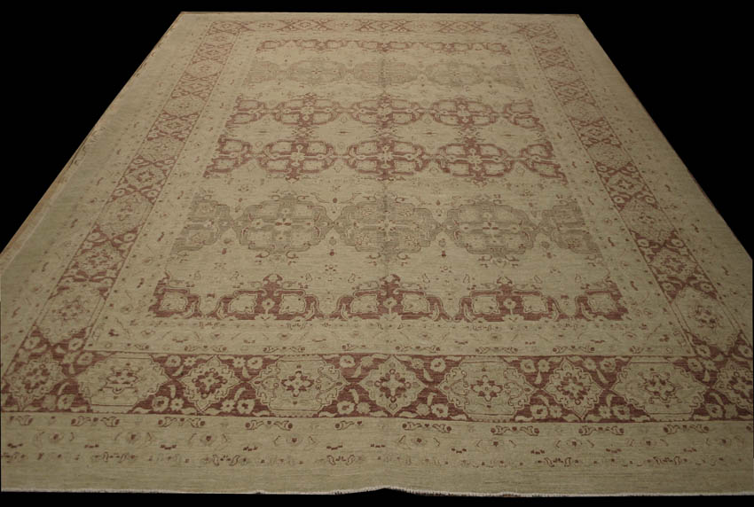 Antique look Agra RugWoven in Afghanistan, 9' x 12' RN#rp28134