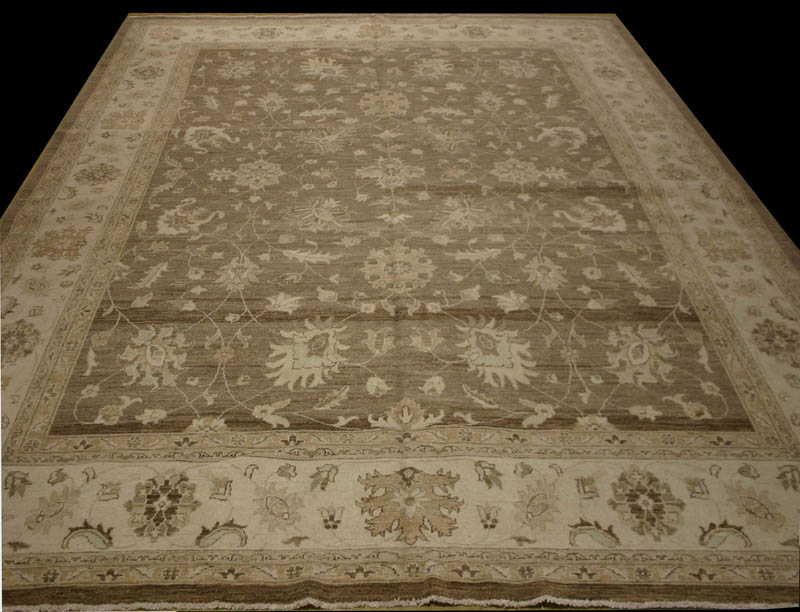 Antique look Oushak RugWoven in Afghanistan, 9' x 12' RN#rp28136