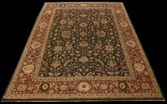 Antique look Sultanabad RugWoven in Pakistan, 8'10" x 11'8" RN#rp28137