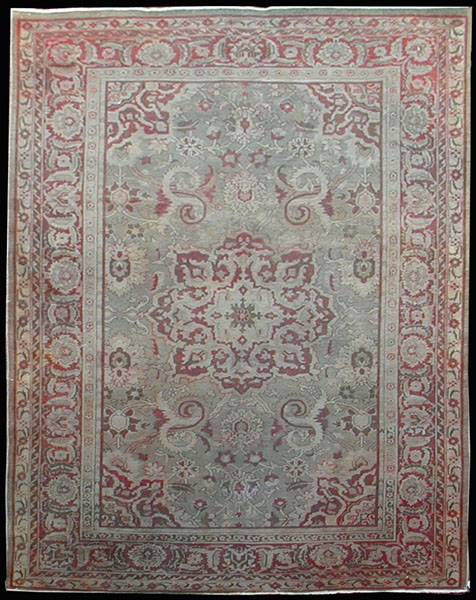 Antique Oriental Agra RugCirca 1900, 6'x9', RN# ag26422