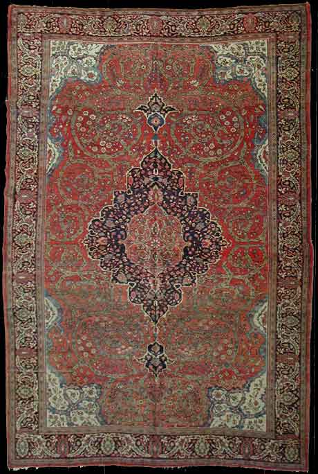 Antique Persian Sarouk Farahan RugCirca 1900, 9 x12, Rug #26230