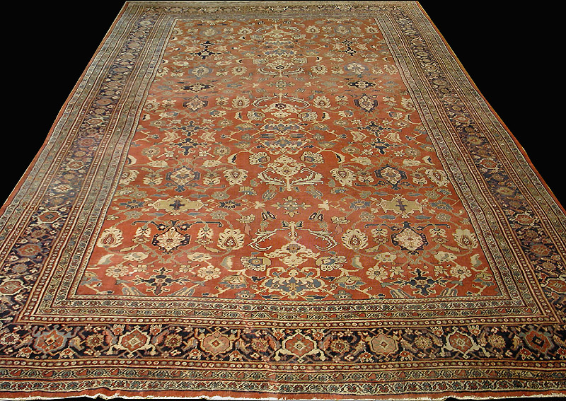 Antique Persian Sultanabad Rug Circa 190012'3 x 19'2, Rug #26239