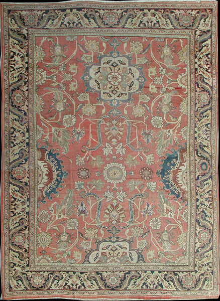 Antique Persian Sultanabad Rug, Circa 187011'x14', Rug #26279