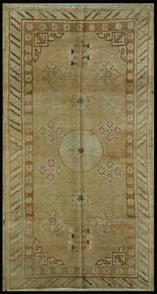 Antique Oriental Khotan RugCirca 1850. Size 4'9"x8'6", Rug # 26154