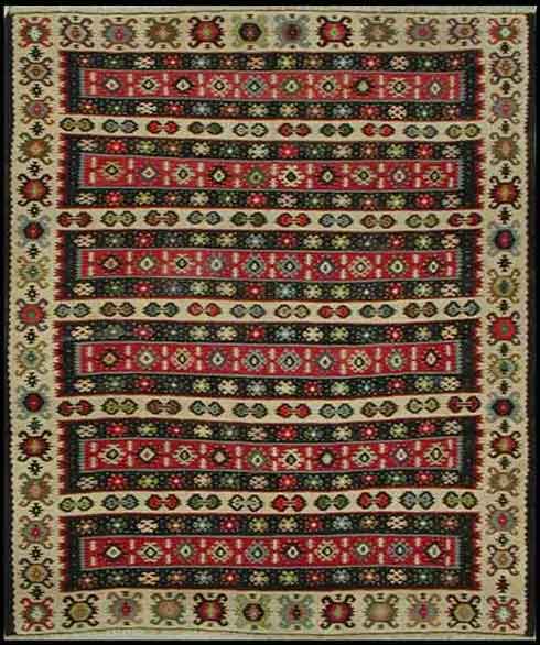 Vintage Tribal Turkish KilimCirca 1920, 9'x7'9", Rug # 26175