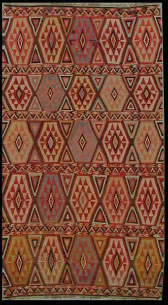 Antique Caucasian Tribal KilimCirca 1910, 11'2"x6'9", Rug # 26176