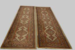 Antique Kurdish #4939 size is 4'2"x16'2"(a pair)