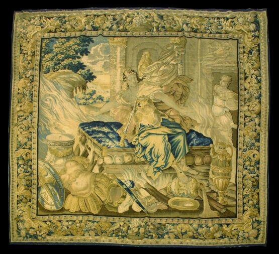 Antique French Tapestry Wall Hanging<br>17th century, 9'10" x 10'6", Tapestry #TpS10