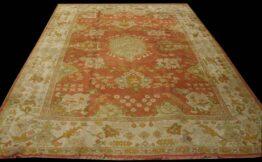 Antique Turkish Oushak Rug <br>8' x 11'2", RN# ou28090 circa 1920