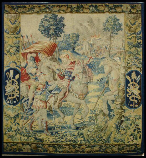 Antique Brussels Tapestry <br>16th Century, 6'6" x 9', Tapestry #Tpd3946