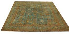 Antique Oushak rug, 11'3 x 13'2, Circa 1920, RN#ouLd61