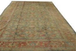 Antique Oushak rug, 8' x 14', Circa 1920, RN#ouS49